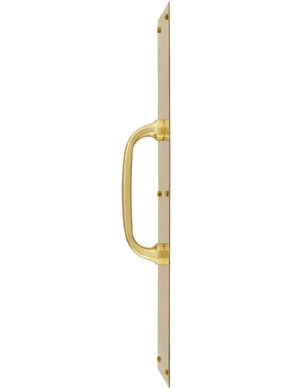 Alternate View of Commercial Door Pull With Back Plate