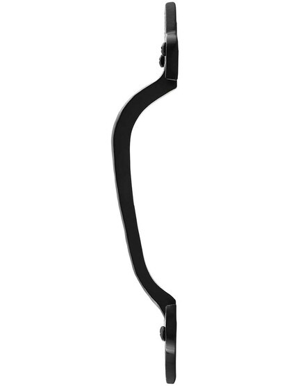 Alternate View of Tudor Style Door Pull With Black Powder Coated Finish