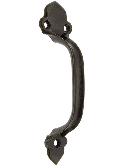 Cast Iron Door or Gate Pull With Vintage Iron Finish