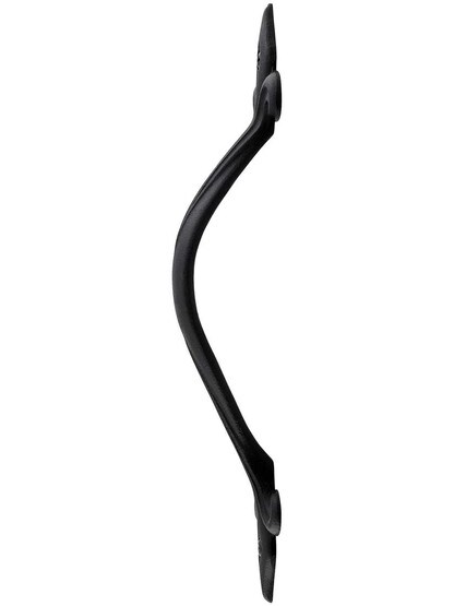 Alternate View of Orleans Cast Iron Door Pull With Black Powder-Coated Finish