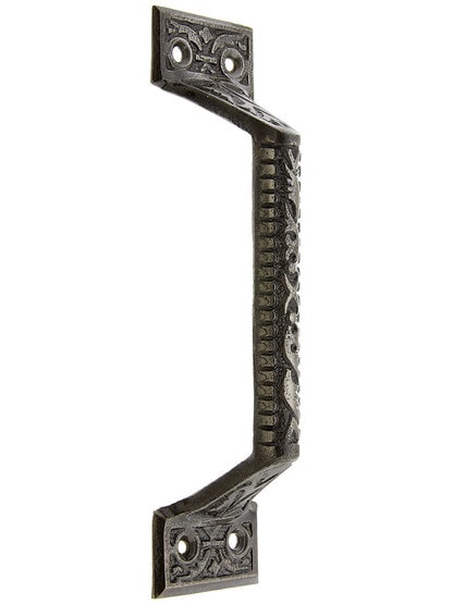 Victorian Door Pull Vintage Iron Finish
