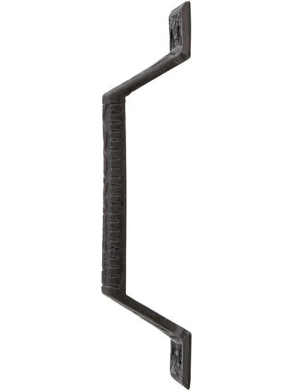 Alternate View of Victorian Door Pull Vintage Iron Finish