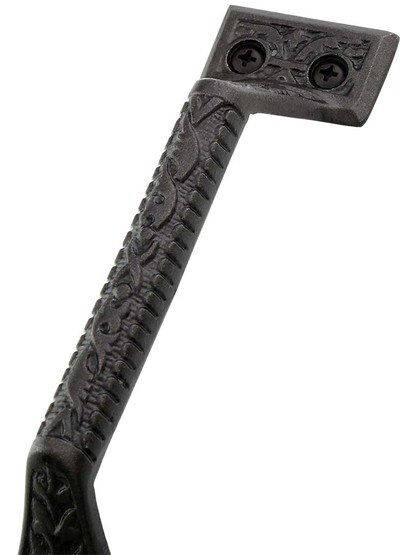 Alternate View 2 of Victorian Door Pull Vintage Iron Finish