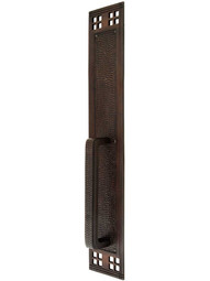 Arts and Crafts Door Pull in Oil-Rubbed Bronze.