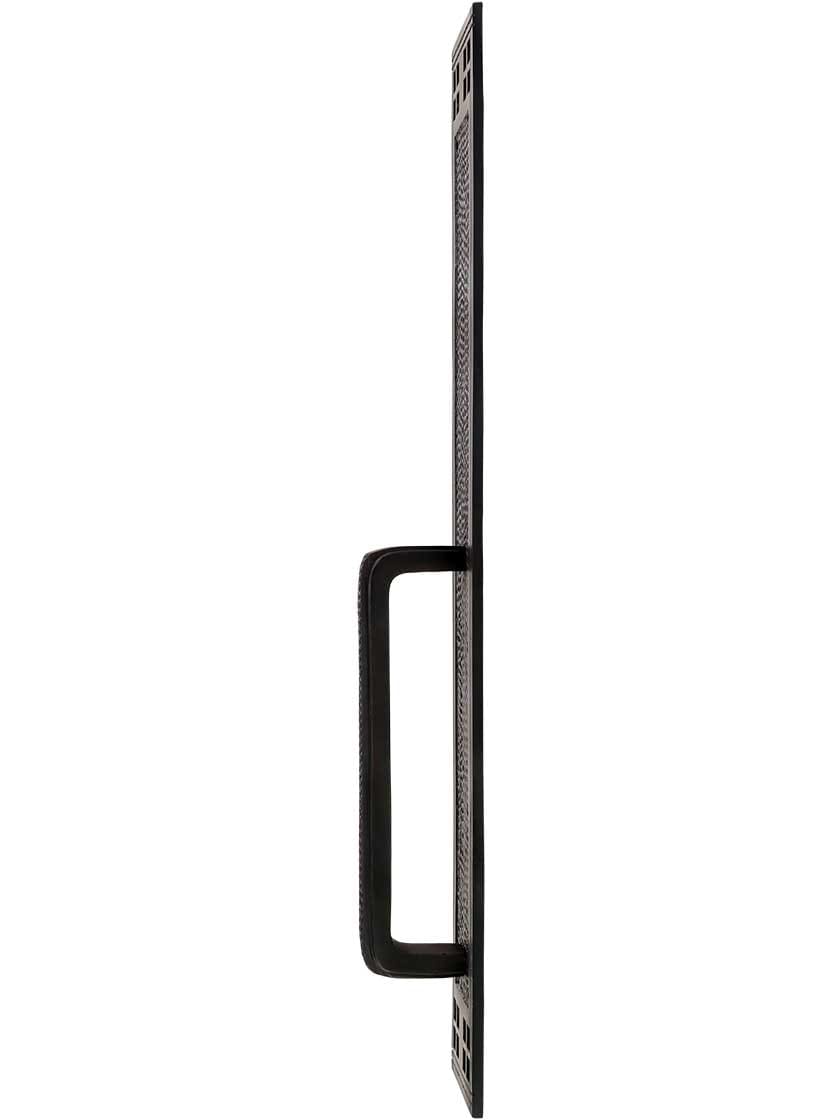 Alternate View of Arts and Crafts Door Pull in Oil-Rubbed Bronze.