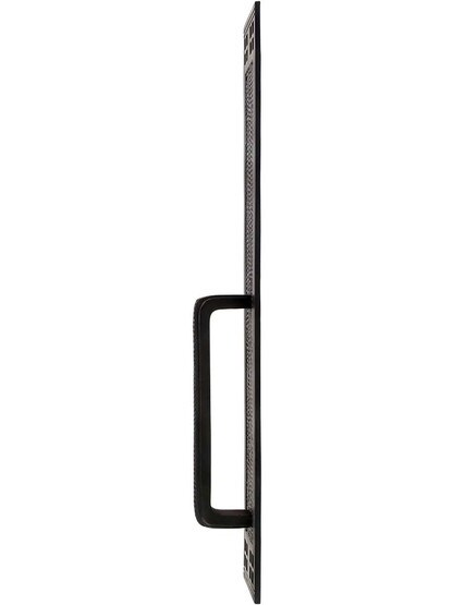Alternate View of Arts and Crafts Door Pull in Oil-Rubbed Bronze.