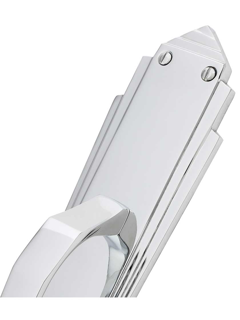 Art Deco Door Pull In Solid, Cast Brass | House of Antique Hardware