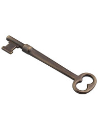 High Tensile Forged-Brass Bit Key in Antique-By-Hand
