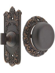 Lorraine Twist Doorbell in Oil-Rubbed Bronze.