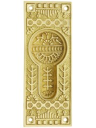 Windsor Pattern Pocket Door Pull without Keyhole.