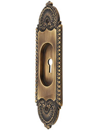 Stanwich Pocket Door Pull With Keyhole in Antique-By-Hand Finish