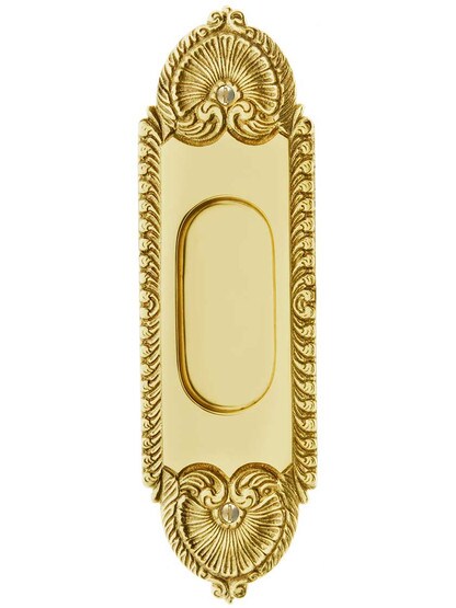 Alternate View of Stanwich Pattern Pocket Door Pull.