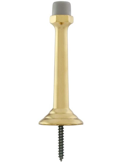 Alternate View of 3 3/4 inch Stepped Base Door Stop With Dark Grey Tip
