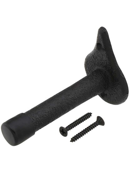 Alternate View 2 of Cast Iron Door Stop With Black Powder-Coated Finish