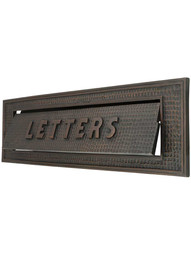 Large Bungalow Mail Slot With Letters Front Plate