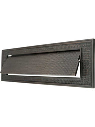 Large Bungalow Mail Slot With Plain Front Plate