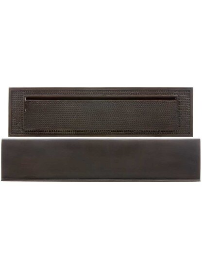 Alternate View of Large Bungalow Mail Slot With Plain Front Plate