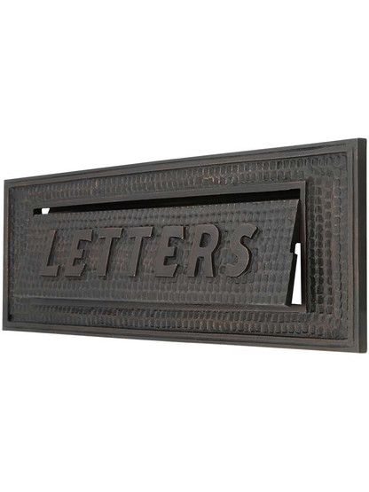 Standard Bungalow Mail Slot With "Letters" Front Plate