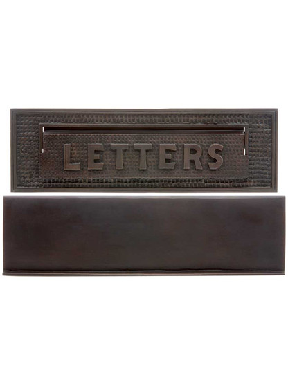 Standard Bungalow Mail Slot With "Letters" Front Plate