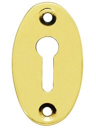 Plain Keyhole Cover - 1 7/8 x 1 1/8"