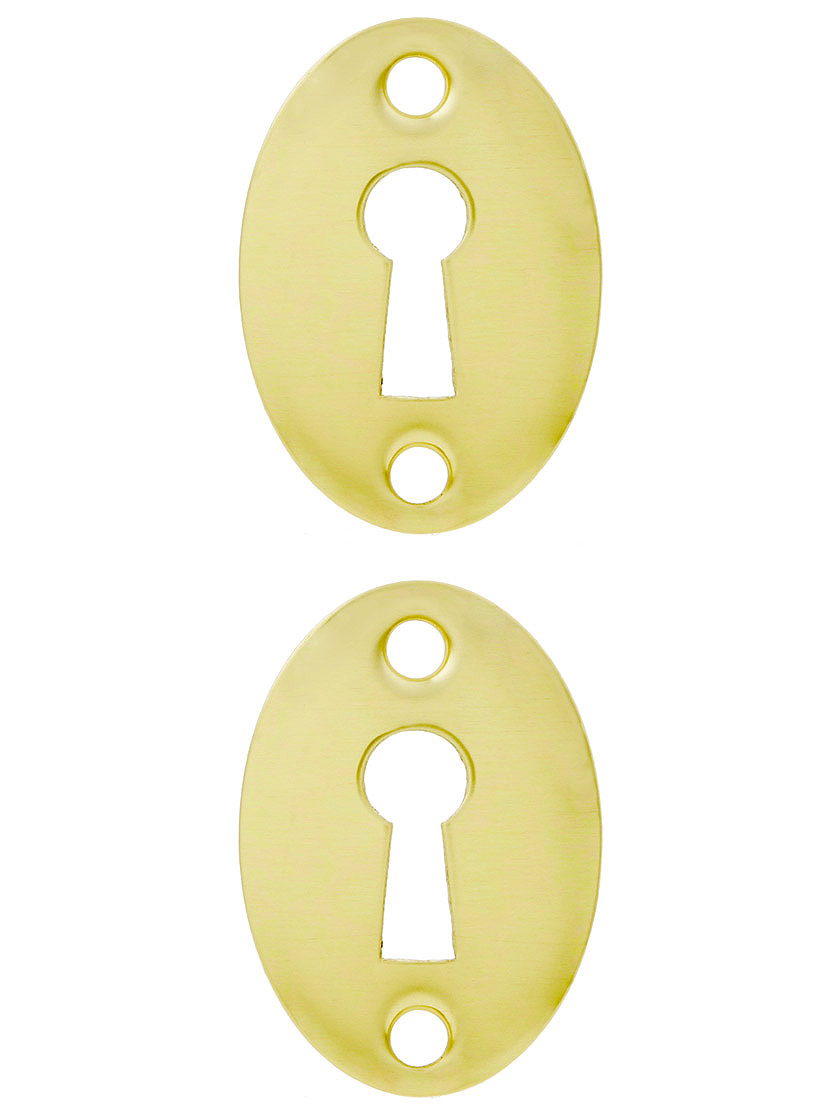 Details about   Keyhole Cover Plate Escutcheon Roll Top Desk Brass Key Hole Lock Plate Cover 