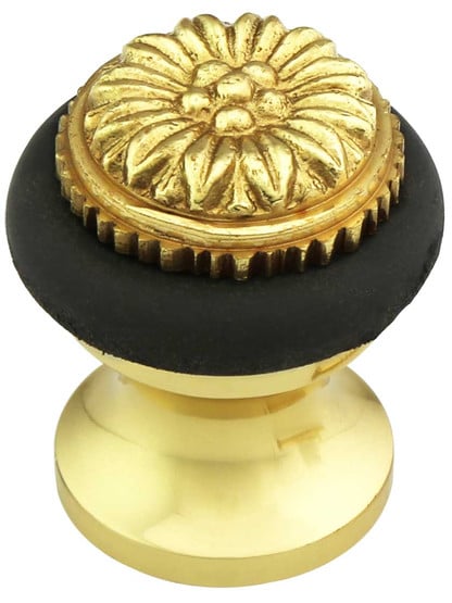 Howes Solid Brass Floor-Mount Door Stop