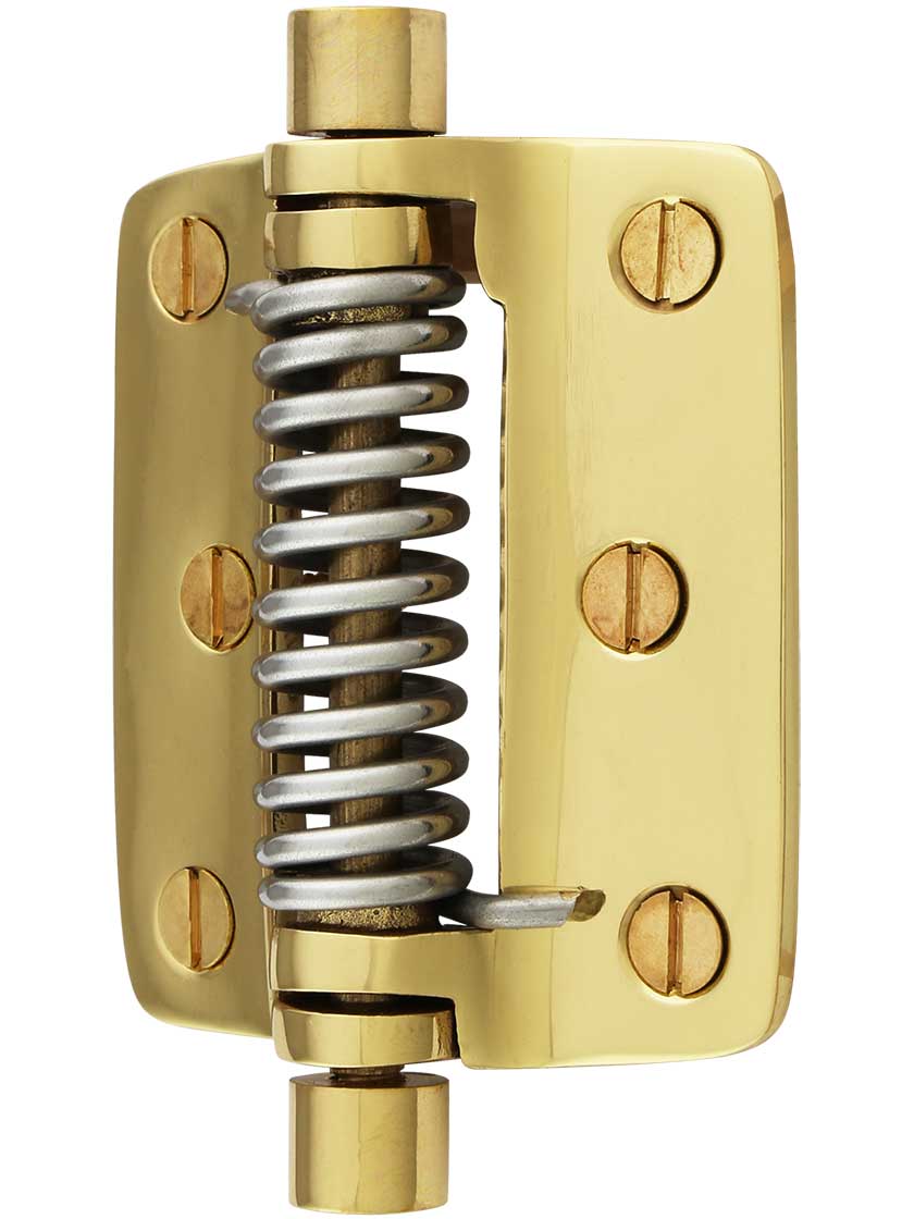 Plain Solid Brass Screen Door Hinge With Button Tips House of Antique