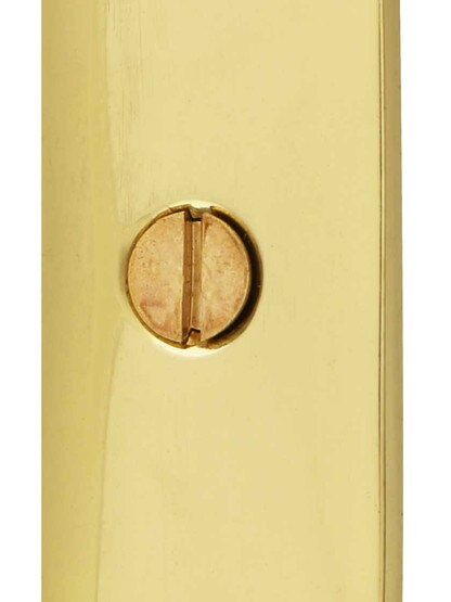 Alternate View 2 of Plain Solid Brass Screen Door Hinge With Button Tips.