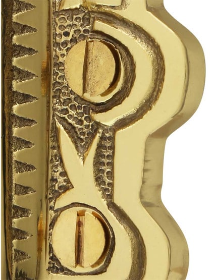Alternate View 2 of Decorative Cast Brass Screen Door Hinge With Acorn Finials