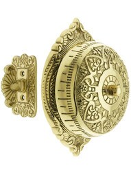 Heart Design Mechanical Door Bell In Solid Brass