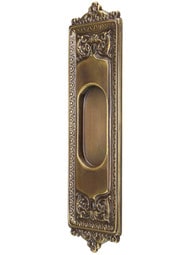 Egg & Dart Pocket Door Pull In Antique-By-Hand