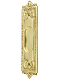 Egg & Dart Pocket Door Pull With Choice of Finish