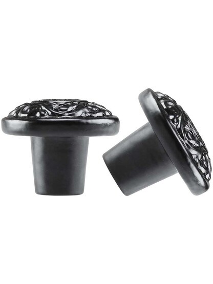 Alternate View of Decorative Cast Iron Screen Door Latch Set.