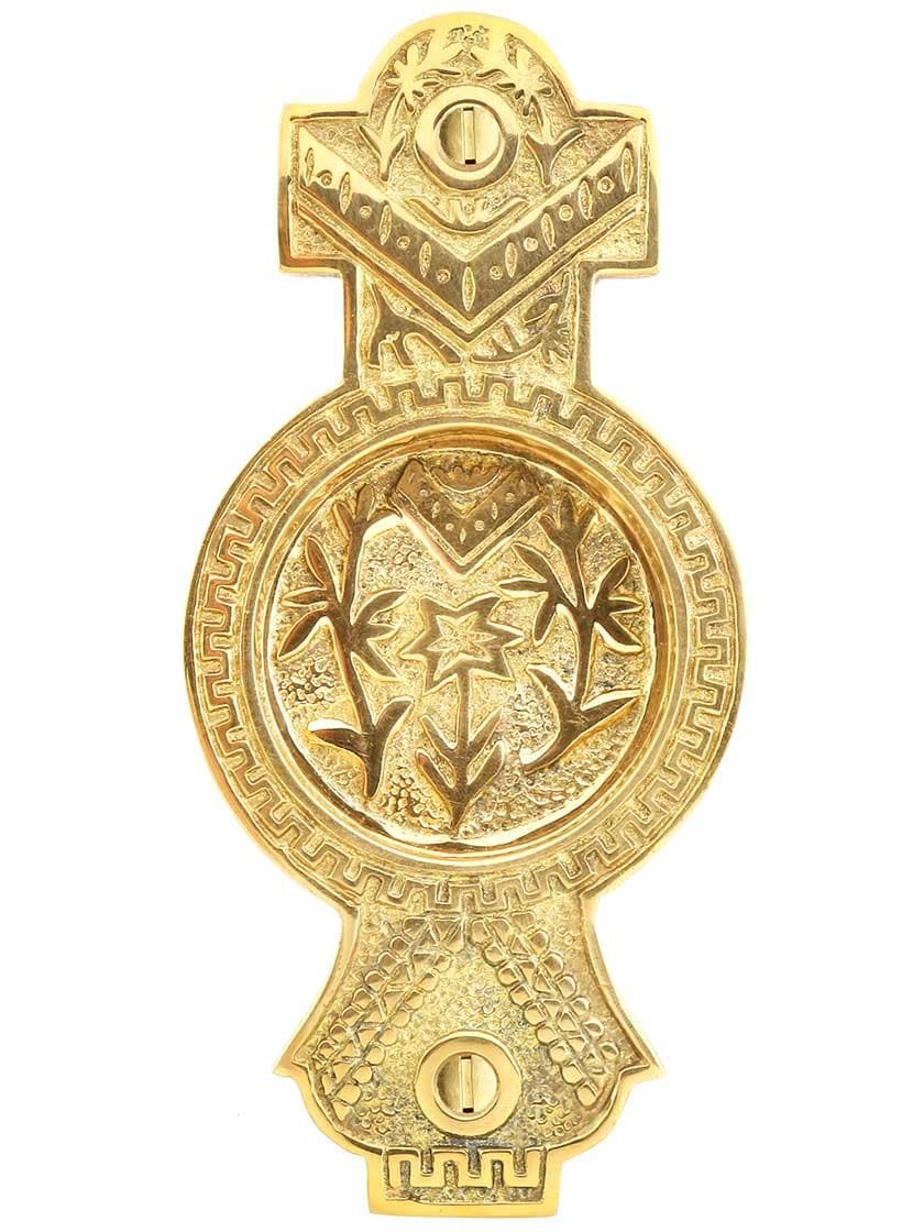 Alternate View of Oriental Pocket-Door Pull without Keyhole.