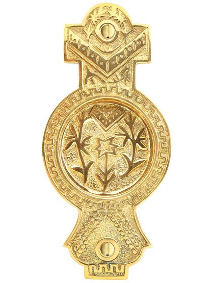 Alternate View of Oriental Pocket-Door Pull without Keyhole.