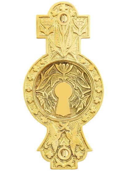 Alternate View of Hummingbird Pocket-Door Pull without Keyhole.