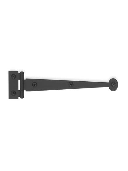 Alternate View of Pair of 6 inch Smooth Iron Flush Bean Strap Hinges.