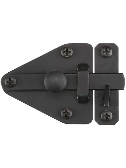 Alternate View of Forged Iron Arrowhead Lift Style Surface Latch.