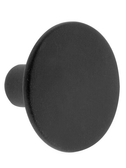 Smooth Round Iron Cabinet Knob with 1 3/8 inch Diameter.