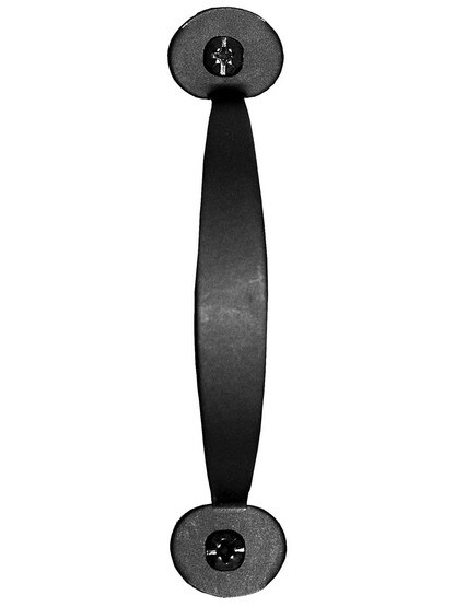 Alternate View of Smooth Bean-Tip Iron Cabinet Handle - 3 9/16 inch Center-to-Center.