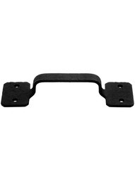 Rough 4-Hole Iron Cabinet Handle - 4" Center-to-Center