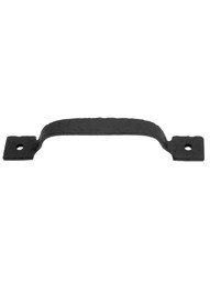 Rough Square-End Iron Cabinet Handle - 4 1/8" Center-to-Center