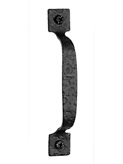 Alternate View of Rough Square-End Iron Cabinet Handle - 4 1/8 inch Center-to-Center.