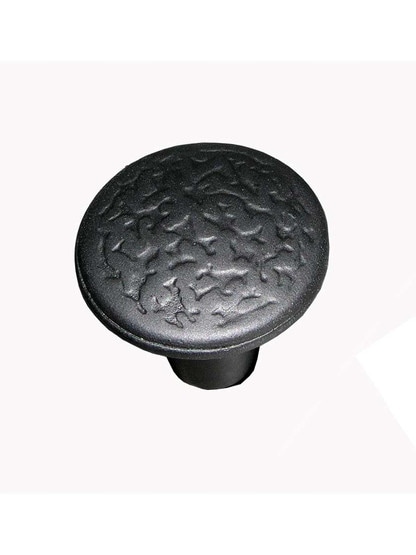 Alternate View of Rough Round Iron Cabinet Knob - with 1 inch Diameter.