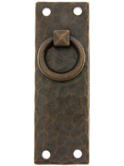 Arts and Crafts Vertical Pull With Round Ring.