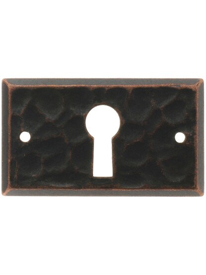 Arts and Crafts Keyhole Cover in Oil-Rubbed Bronze.