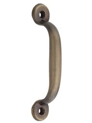 Solid Brass Vintage-Style Utility Pull in Antique-By-Hand - 3" Center to Center