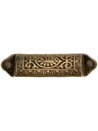 Egg & Dart Bin Pull In Antique-By-Hand - 3" Center-to-Center