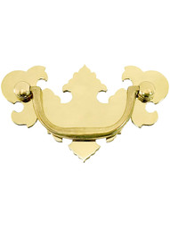 American Chippendale Brass Bail Pull - 2 1/2-Inch Center-to-Center.