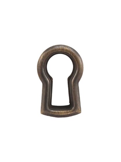Solid-Brass Keyhole Insert in Antique-by-Hand.